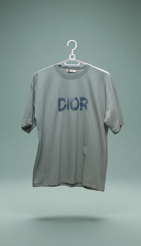 تیشرت مرانه Dior طرح Distressed – سبز سدری