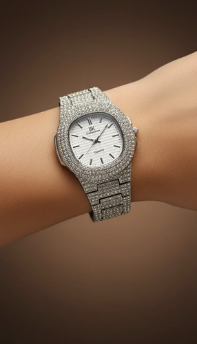 ساعت تمام نگین مجلسی LK Collection - ICED OUT