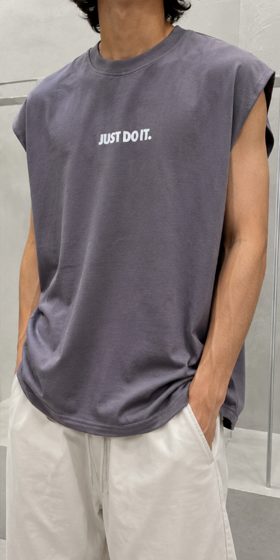 وست کژوال مردانه با چاپ Just Do It | رنگ طوسی دودی | Smoky Grey Urban Sleeveless Vest