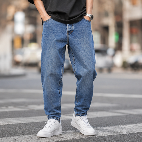 شلوار مام فیت مردانه مدل Tommy Hilfiger Vintage Wash رنگ Dark Blue