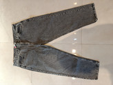 شلوار جین مردانه سایز بزرگ 52-58 مامفیت رنگ خاکستری اسیدشور مدل Gray Acid Wash Vintage