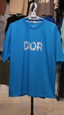 تیشرت مردانه DIOR طرح Distressed – آبی رویال فوق لاکچری گرم بالا دورس ماکان