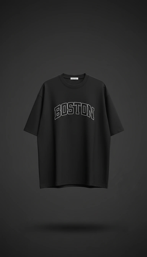 تیشرت مردانهBOSTON – مشکی (چاپ Outline)