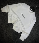دورس سه نخ پنبه سفید FABRIC 13 مردانه | Hamo White Cotton Sweatshirt