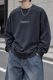 دورس مردانه پنبه سه نخ گرم بالا حامو رنگ خاکستری دودی طرح FABRIC 13 | Hamo Men’s Sweatshirt