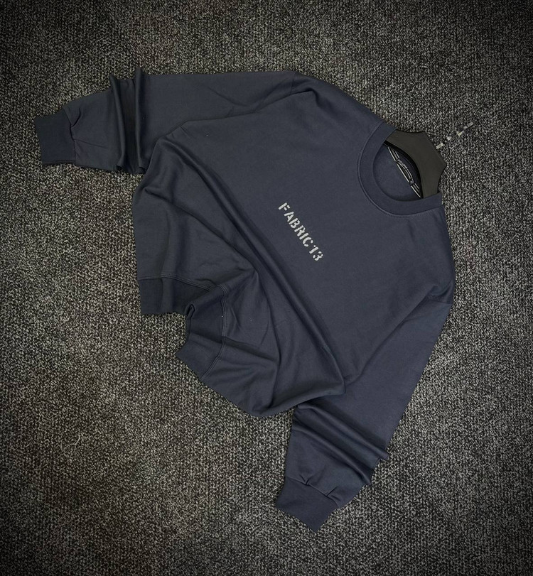 دورس مردانه پنبه سه نخ گرم بالا حامو رنگ خاکستری دودی طرح FABRIC 13 | Hamo Men’s Sweatshirt