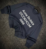 دورس گرم بالا مردانه پنبه سه نخ حامو رنگ خاکستری دودی تایپوگرافی 1966 | Hamo Navy Oversized Sweatshirt