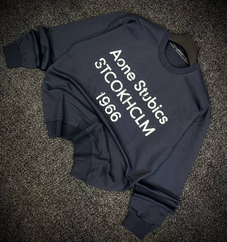 دورس گرم بالا مردانه پنبه سه نخ حامو رنگ خاکستری دودی تایپوگرافی 1966 | Hamo Navy Oversized Sweatshirt