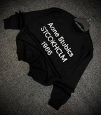 دورس گرم بالا مردانه پنبه سه نخ حامو رنگ مشکی تایپوگرافی 1966 | Hamo Navy Oversized Sweatshirt