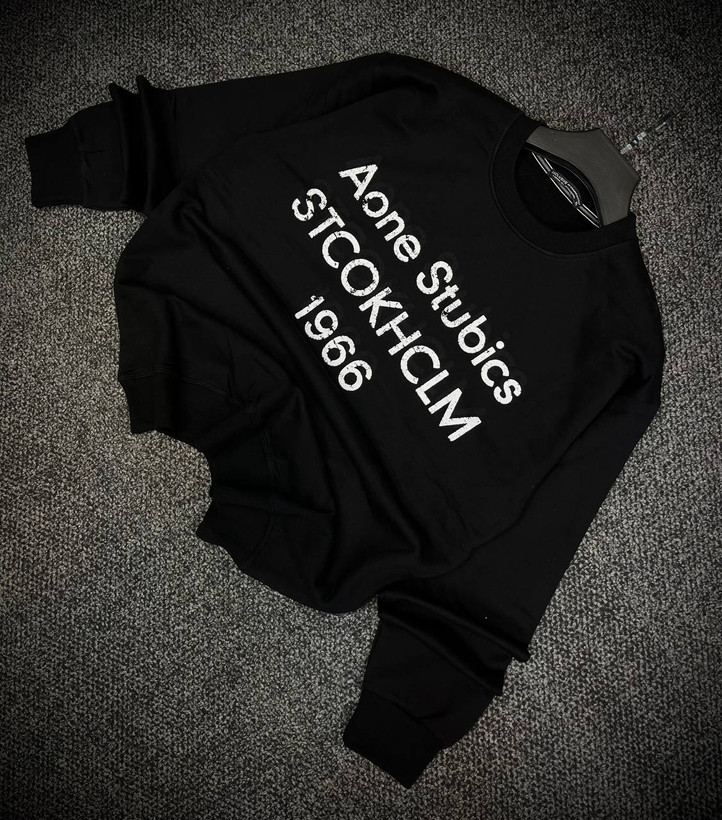 دورس گرم بالا مردانه پنبه سه نخ حامو رنگ مشکی تایپوگرافی 1966 | Hamo Navy Oversized Sweatshirt