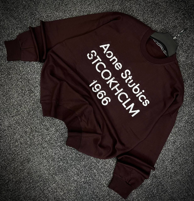 دورس گرم بالا مردانه پنبه سه نخ حامو رنگ قهوه ای موکا تایپوگرافی 1966 | Hamo Navy Oversized Sweatshirt