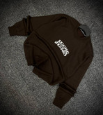 دورس پاییزه مردانه سه نخ پنبه گرم بالا گرافیکی رنگ قهوه ای موکا حامو SAVEDE ME | Hamo Cotton Sweatshirt