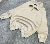 دورس اولد مانی ماندانا نیم زیپ مردانه رنگ کرم حامو ور | Hamo Cream Half-Zip Sweatshirt