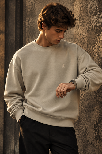 دورس مردانه ماندانا اولد مانی رنگ شنی مستر کوالیتی | Hamo Mandana Old Money Crewneck