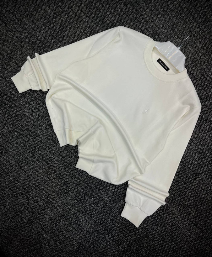 دورس مردانه ماندانا اولد مانی سفید مستر کوالیتی | Hamo Mandana Old Money Crewneck
