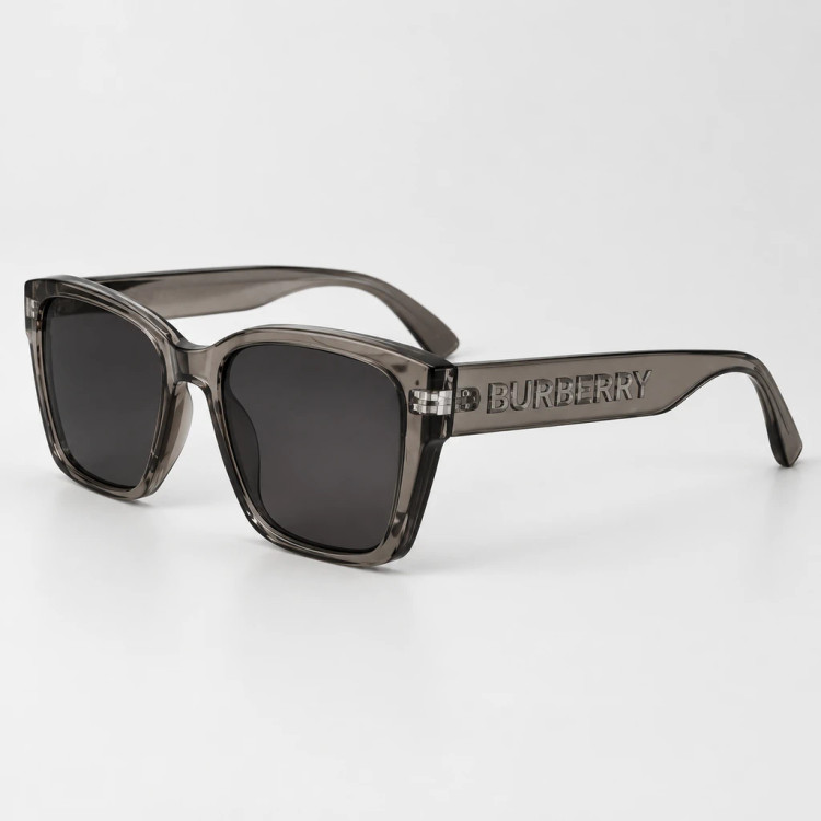 عینک آفتابی یونیسکس فریم دودی شفاف | Unisex Translucent Grey Shades – Hamo Edit