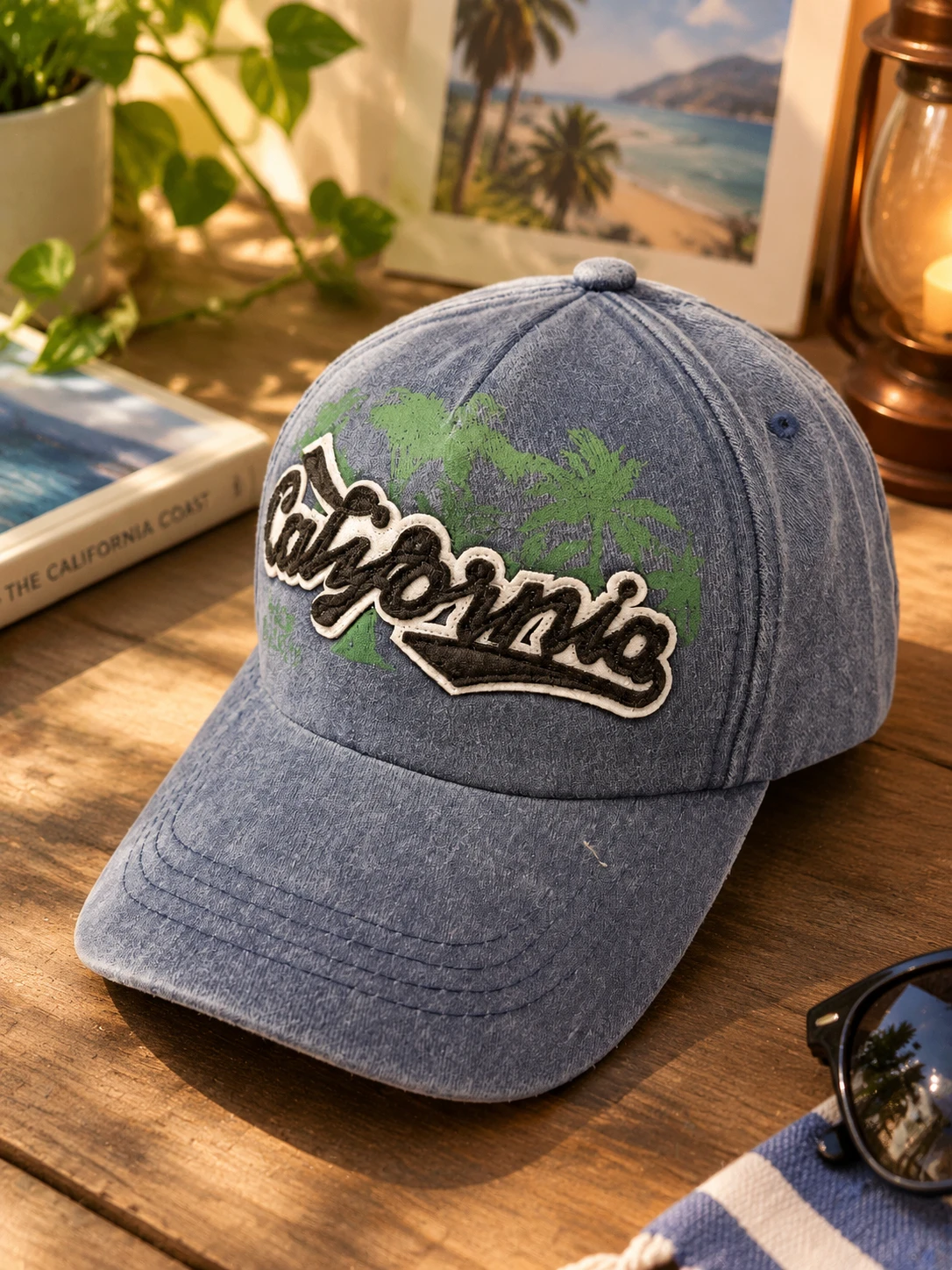 کلاه کپ آبی دودی کالیفرنیا حامو | California Washed Cap