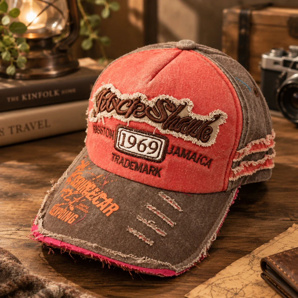 کلاه کپ وینتیج با پچ گلدوزی حامو | Vintage Patch Cap