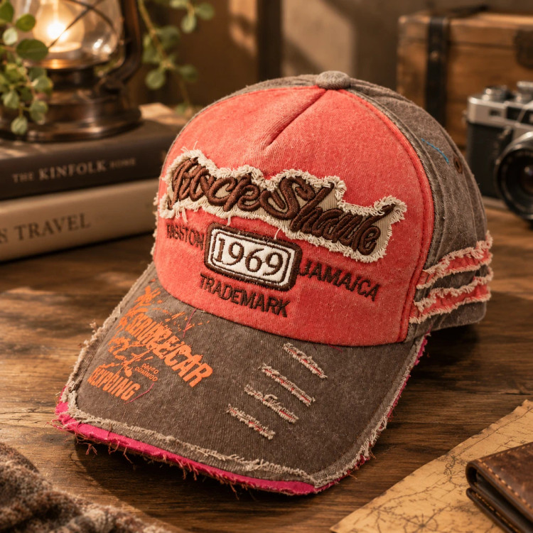 کلاه کپ وینتیج با پچ گلدوزی حامو | Vintage Patch Cap
