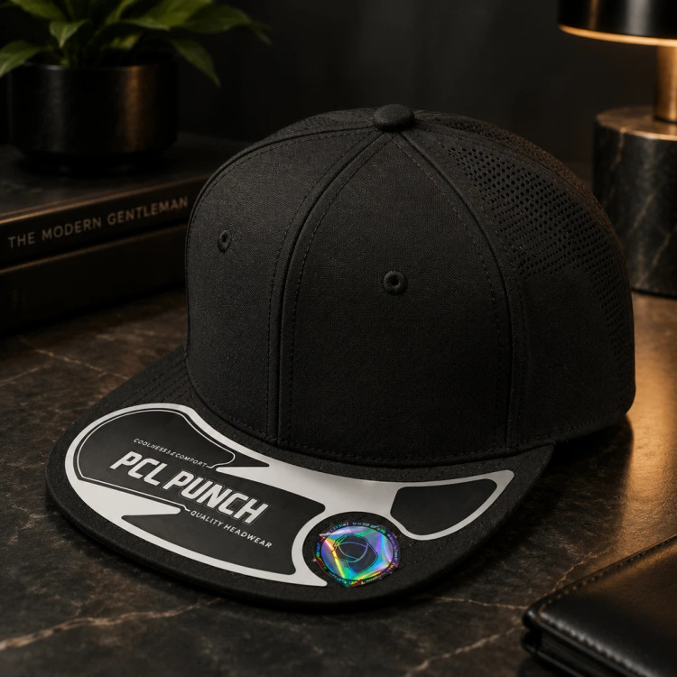 کلاه کپ بک فیت مشکی اسپرت طرح PCL PUNCH | PCL Punch Cap